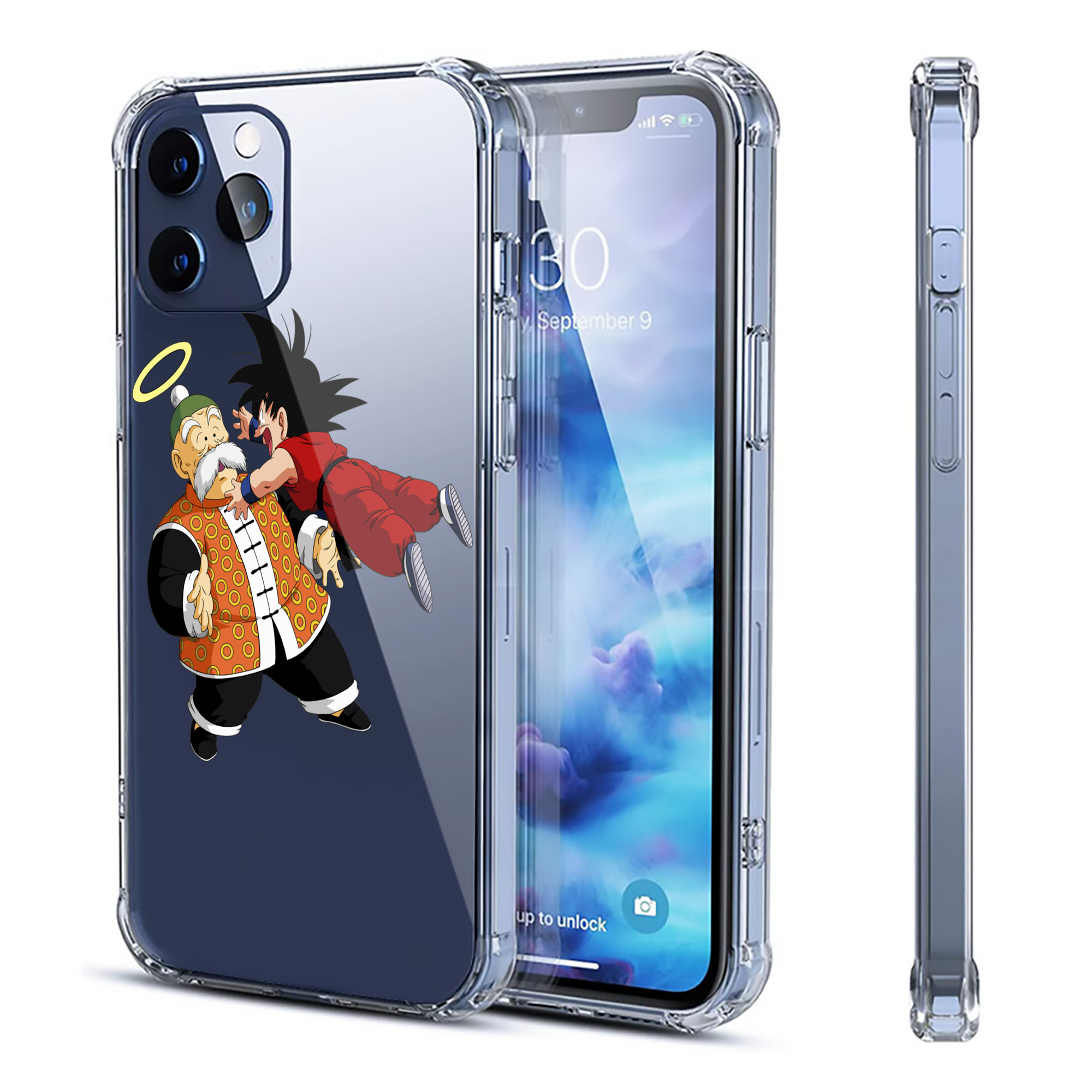 （画像用） ドラゴンボール 孫悟空（そん ごくう）Son Goku カカロット DRAGON BALL Kakarotto 【iPhone 12シリーズ対応】透明スマホケース（クリアソフトケース）